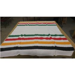REPLICA HUDSON BAY BLANKET (APPROX. 62" X 60")