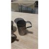 Image 3 : VINTAGE MEASURING PINT, CUP AND STRAINER