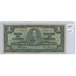 1937 ONE DOLLAR