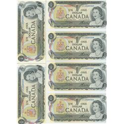 LOT OF 10 1973 ONE DOLLAR NOTES W/ CONSECUTIVE SERIAL #'S