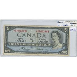 1965 FIVE DOLLARS W/ ASTERISK