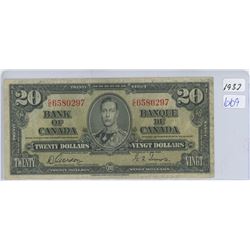 1937 TWENTY DOLLARS