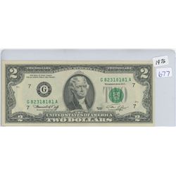 1976 USA TWO DOLLARS