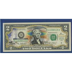 2003 USA TWO DOLLARS (COLORIZED)