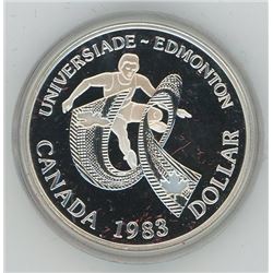 1983 CANADIAN MINT SILVER DOLLAR IN CASE