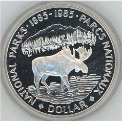 1985 CANADIAN MINT SILVER DOLLAR IN CASE