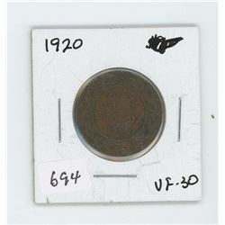 1920 CANADIAN LARGE CENT