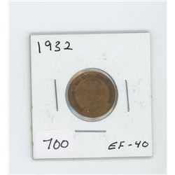 1932 CANADIAN ONE CENT