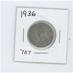 1936 CANADIAN 25 CENT
