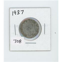 1937 CANADIAN 25 CENT