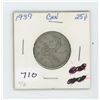 Image 1 : 1939 CANADIAN 25 CENT