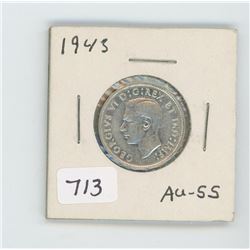 1943 CANADIAN 25 CENT