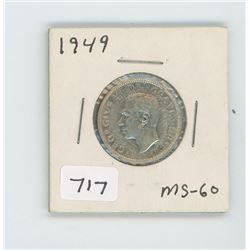 1949 CANADIAN 25 CENT