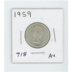 1959 CANADIAN 25 CENT