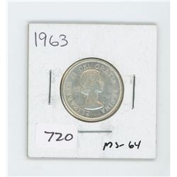 1963 CANADIAN 25 CENT
