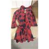 Image 1 : MEN'S RED PLAID BATHROBE - S/M