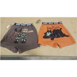 TWO PAIRS OF BOXERS (SIZE SMALL)