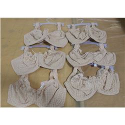 LOT OF SIX BRAS, ASSORTED SIZES (SIZES ON TAGS NOT CANADIAN)