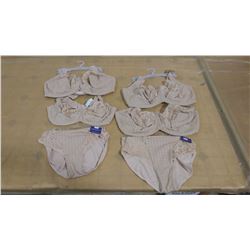 LOT OF FOUR BRAS AND TWO PAIRS OF UNDERWEAR (SIZES ON BRA TAGS NOT CANADIAN)