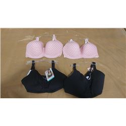 FOUR NURSING BRAS, ASSORTED SIZES