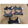 Image 1 : LOT OF FIVE BRAS, ASSORTED SIZES