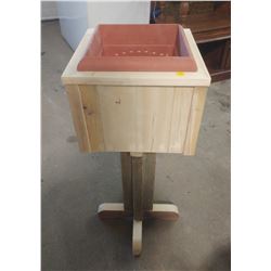 STANDING PLANTER (13" X 13" X 32.5") G. BRAATEN