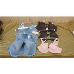 LOT OF SIX BRAS, ASSORTED SIZES