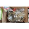 Image 1 : BOX OF ASSORTED ITEMS - VASES, DISHES, ETC.