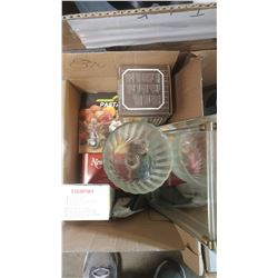 BOX OF ASSORTED ITEMS - NOODLE MAKING MACHINE, GARLIC PRESS, ETC.