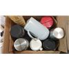 Image 1 : BOX OF ASSORTED ITEMS - THERMOSES, CUPS, ETC.