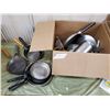 Image 1 : CAST IRON AND ALUMINUM FRY PANS, ASSORTED KITCHENWARE