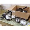 Image 5 : CAST IRON AND ALUMINUM FRY PANS, ASSORTED KITCHENWARE