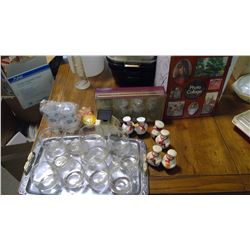 SEAGRAMS VO GLASSES, 25TH ANNIVERSARY GLASSES, SALT & PEPPER SHAKERS, ETC.