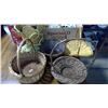 Image 2 : LOT OF ASSORTED ITEMS - BASKETS, PUZZLE, ASSORTED TRAYS, ETC.