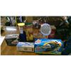Image 1 : LOT OF ASSORTED ITEMS - HANDY CHOPPER,  POTATO CUTTER, MIRROR, ETC.