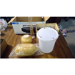LOT OF ASSORTED ITEMS - TUPPERWARE, TOASTER, ETC.