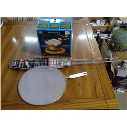 KITCHEN SCALE, FISH BROILER AND FRY PAN COVER