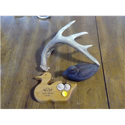 AVON DUCK DECOY, DUCKS UNLIMITED DUCK AND DEER SHED