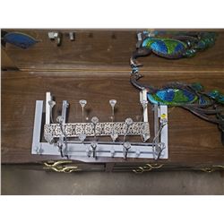 LOT OF LAWN DECORATIONS AND DOOR GARMENT HANGERS