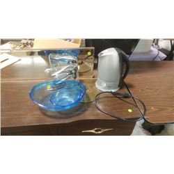 KETTLE, WINE OPENER, BOWLS, ETC.