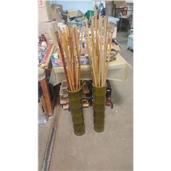 BAMBOO DECORATIVE HOLDERS WITH BAMBOO