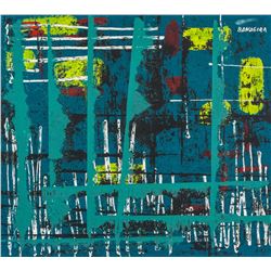 Antonio Bandeira Brazilian Abstract Oil on Canvas