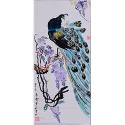 Li Xueqin 20th Century Chinese Watercolor Scroll