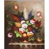 Image 2 : Still-life Acrylic on Canvas Signed M. Aaron