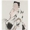 Image 3 : Fan Zeng b.1938 Chinese Watercolor Figure