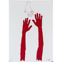 American Lithograph on Paper 3/175 Signed L.B.