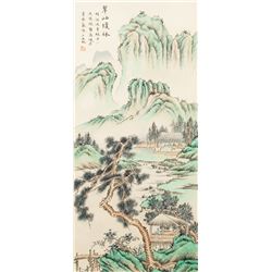 Wu Hufan 1894-1968 Chinese Watercolor Landscape