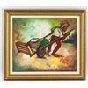 Image 2 : Signed Jeff Oil on Canvas with Dedication