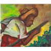 Image 3 : Signed Jeff Oil on Canvas with Dedication