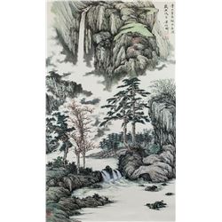 Liang Shiyu b.1945 Chinese Watercolor Landscape